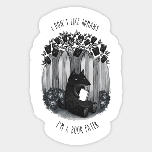 I'm a book eater Sticker